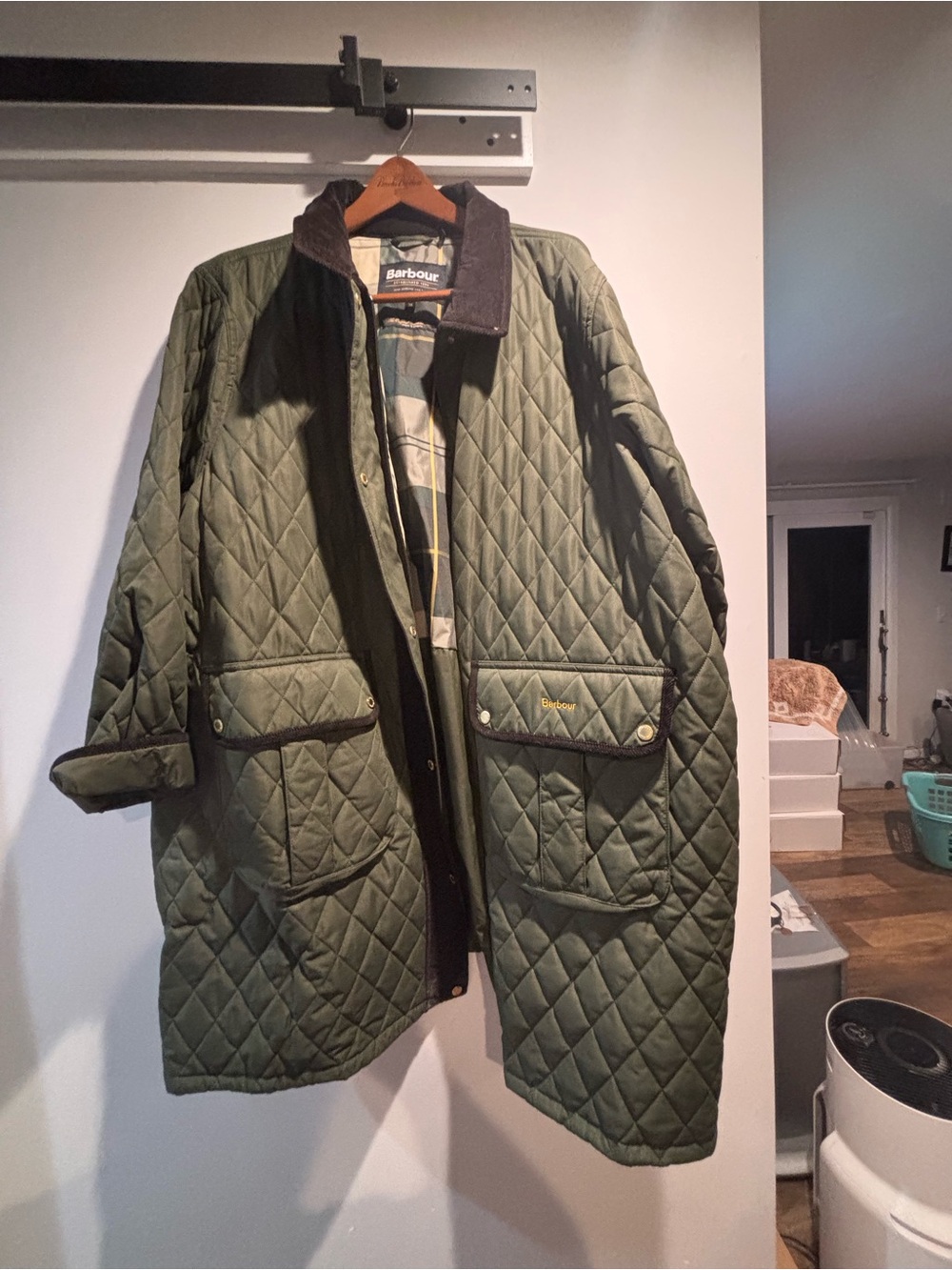Barbour Tulip Corduroy Trim Quilted Coat 3X - Picture 2 of 12